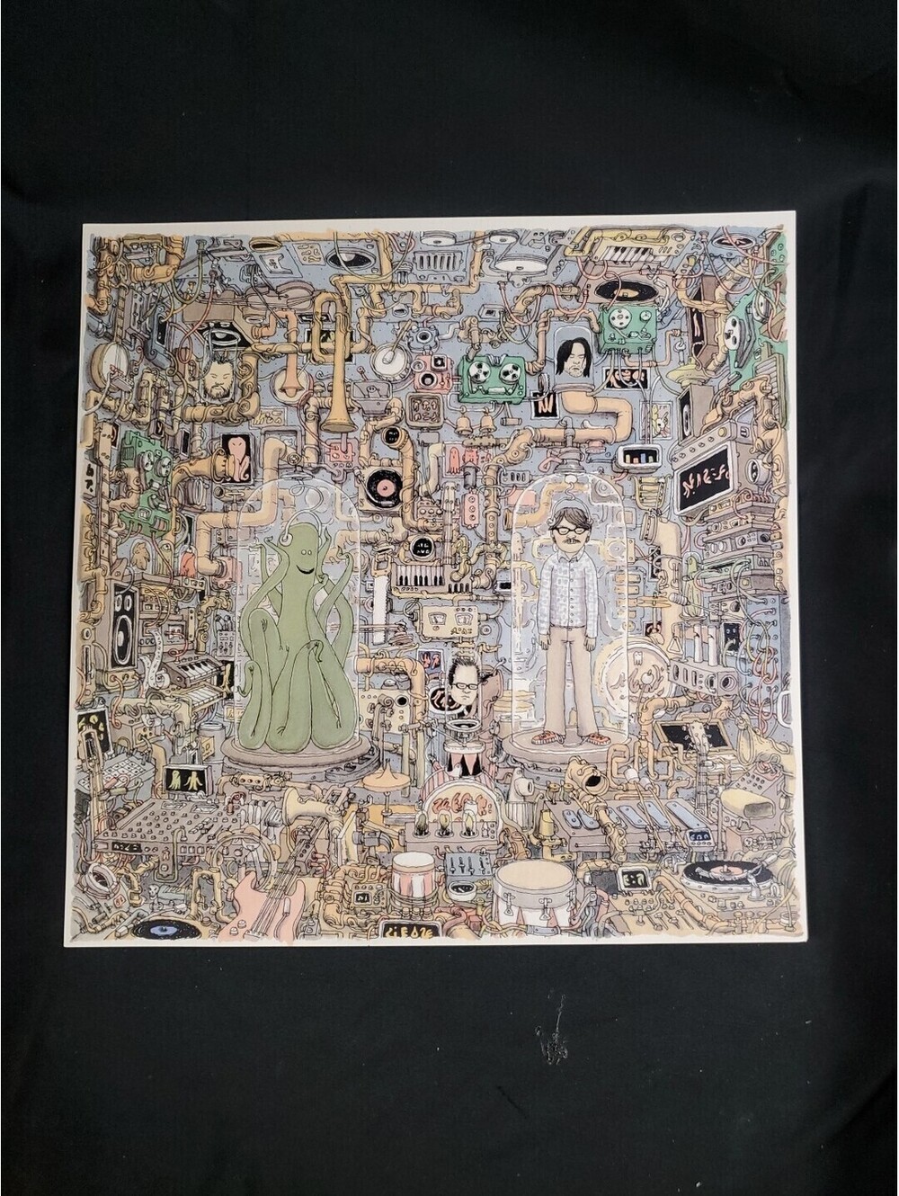 Weezer OK Human Lithograph Print Excellent Condition 12" x 12"